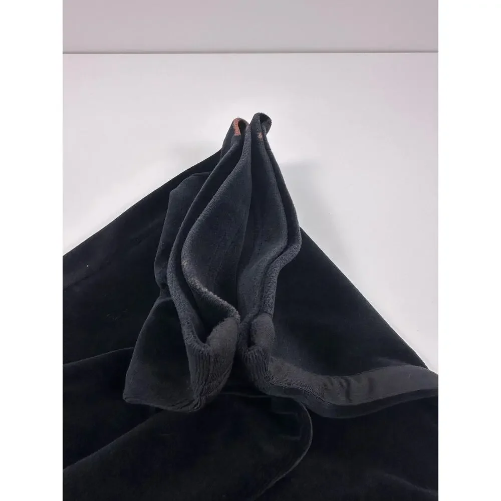 Lauren Active Ralph Lauren Black Velvet Active Track Pants Size Medium